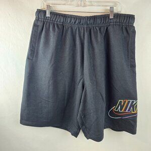 Nike Shorts Mens 2XL Club+ French Terry Fleece MCF Casual Shorts DX0807-010 A43-
